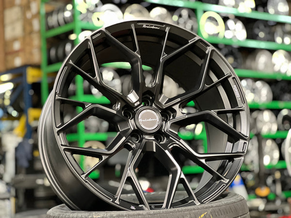 New 20x9 ET25 20x10 ET35 Brixton RF10 (4 wheel) 5x112 Satin Black