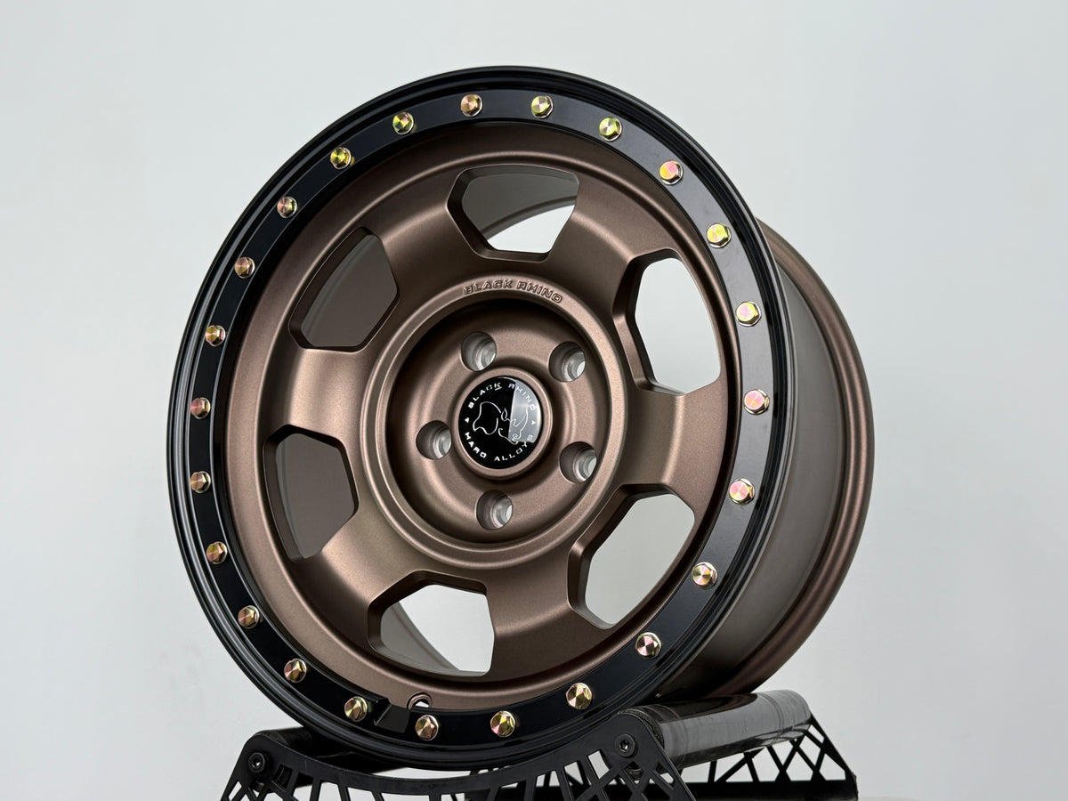 New 17X8.5 ET-10 Black Rhino Trooper Rim (5 wheel) Matt Bronze 5X127