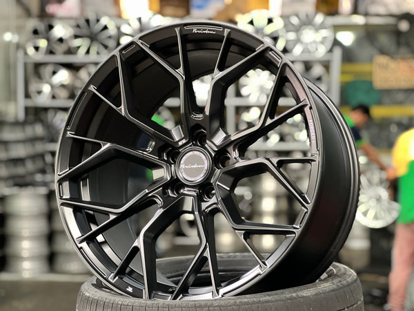 New 20x9 ET25 20x10 ET35 Brixton RF10 (4 wheel) 5x112 Satin Black