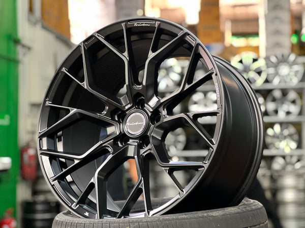 New 20x9 ET25 20x10 ET35 Brixton RF10 (4 wheel) 5x112 Satin Black