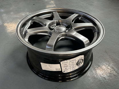 New 17x8 ET35 Mugen GP Design (4 wheel) 5x114.3 Hyper Black