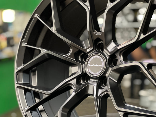 New 20x9 ET25 20x10 ET35 Brixton RF10 (4 wheel) 5x112 Satin Black