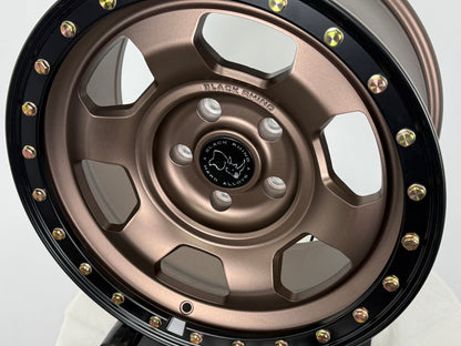 New 17X8.5 ET-10 Black Rhino Trooper Rim (5 wheel) Matt Bronze 5X127