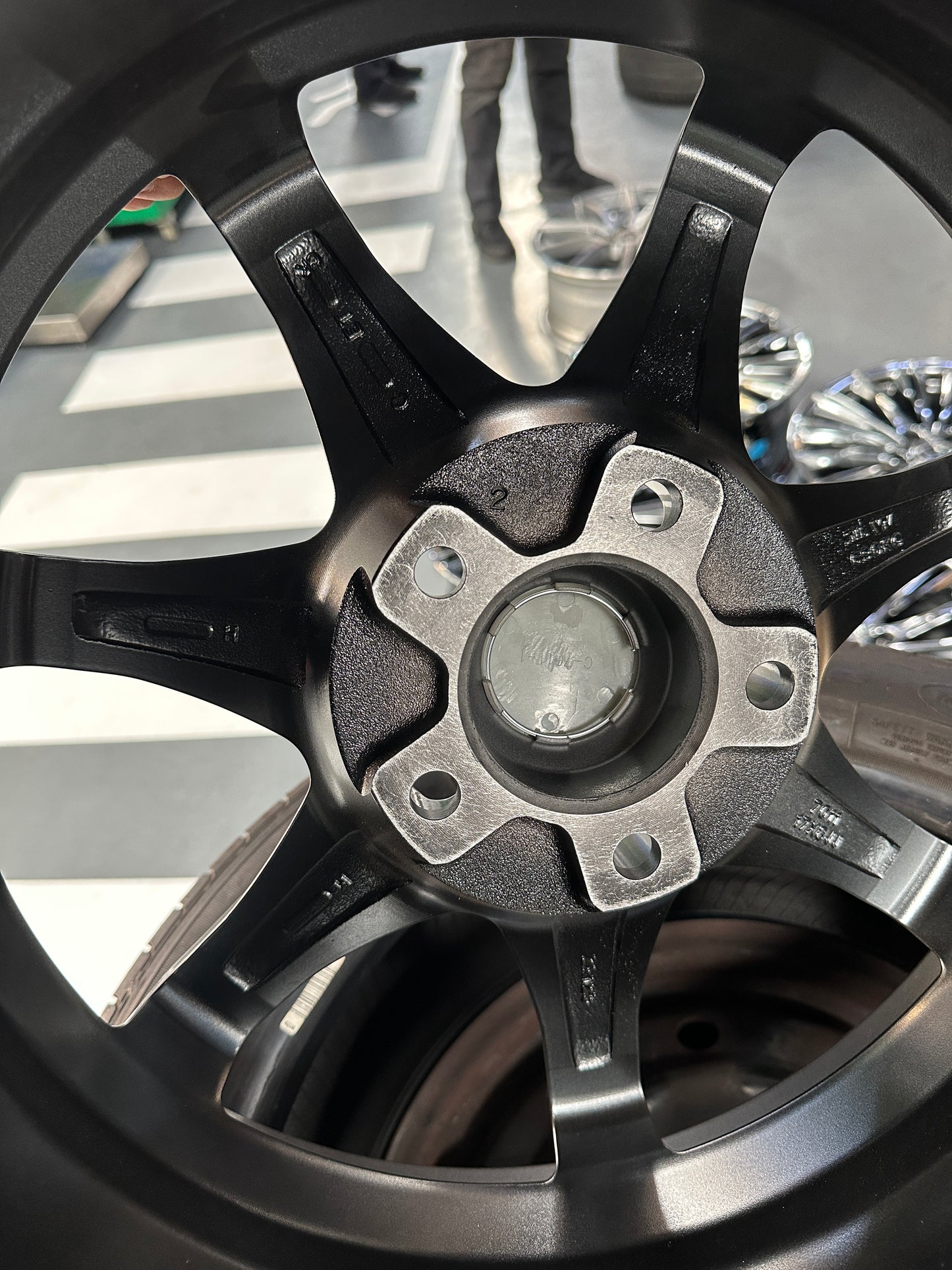 New 17x8 ET35 Mugen GP Design (4 wheel) 5x114.3 Hyper Black