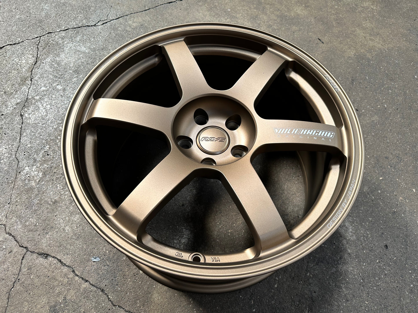 New 19x8.5J ET30 19x9.5J ET40 AOW TE37 (4 wheels) Bronze 5x112