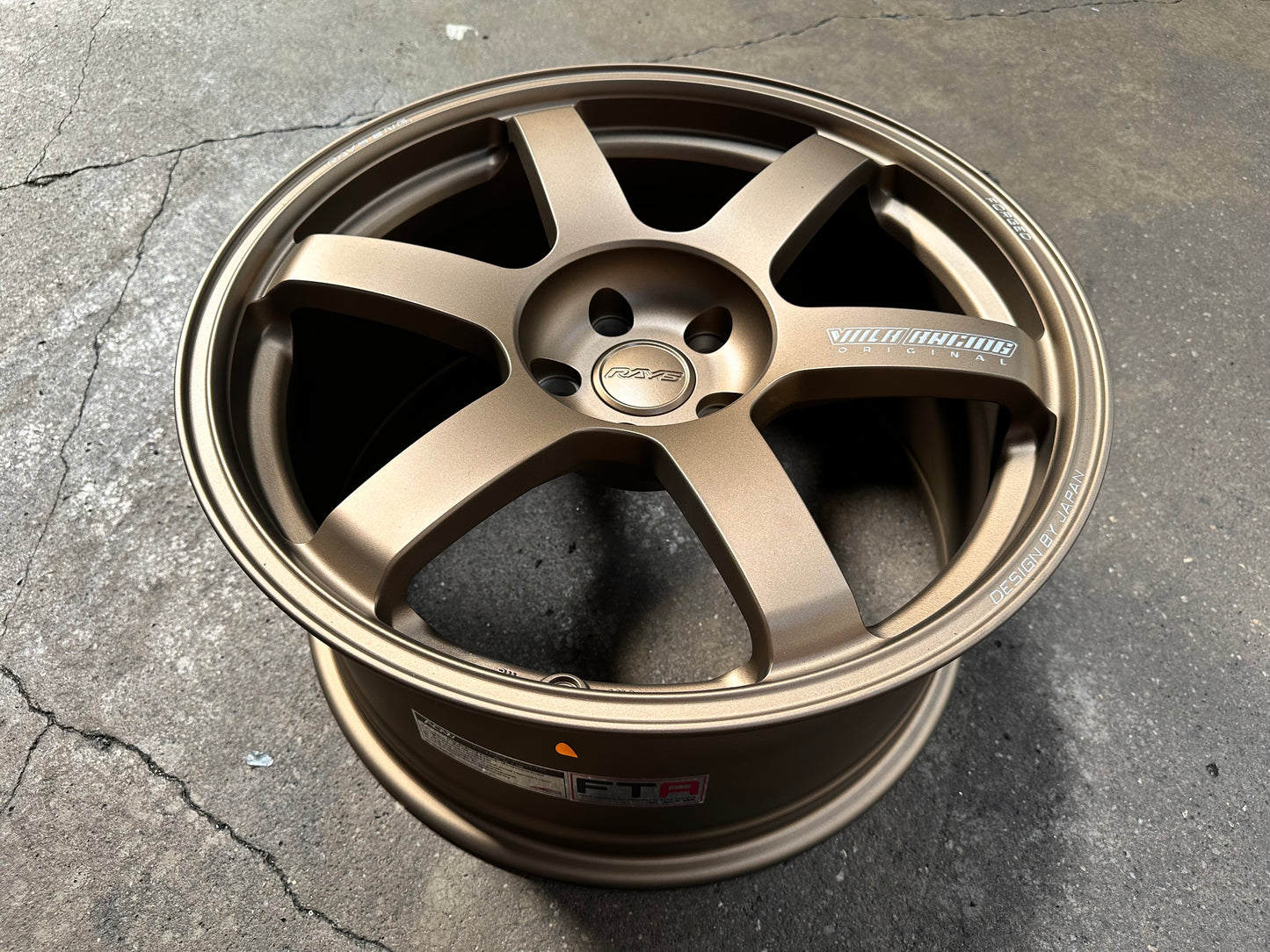 New 19x8.5J ET30 19x9.5J ET40 AOW TE37 (4 wheels) Bronze 5x112