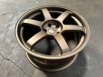 New 19x8.5J ET30 19x9.5J ET40 AOW TE37 (4 wheels) Bronze 5x112