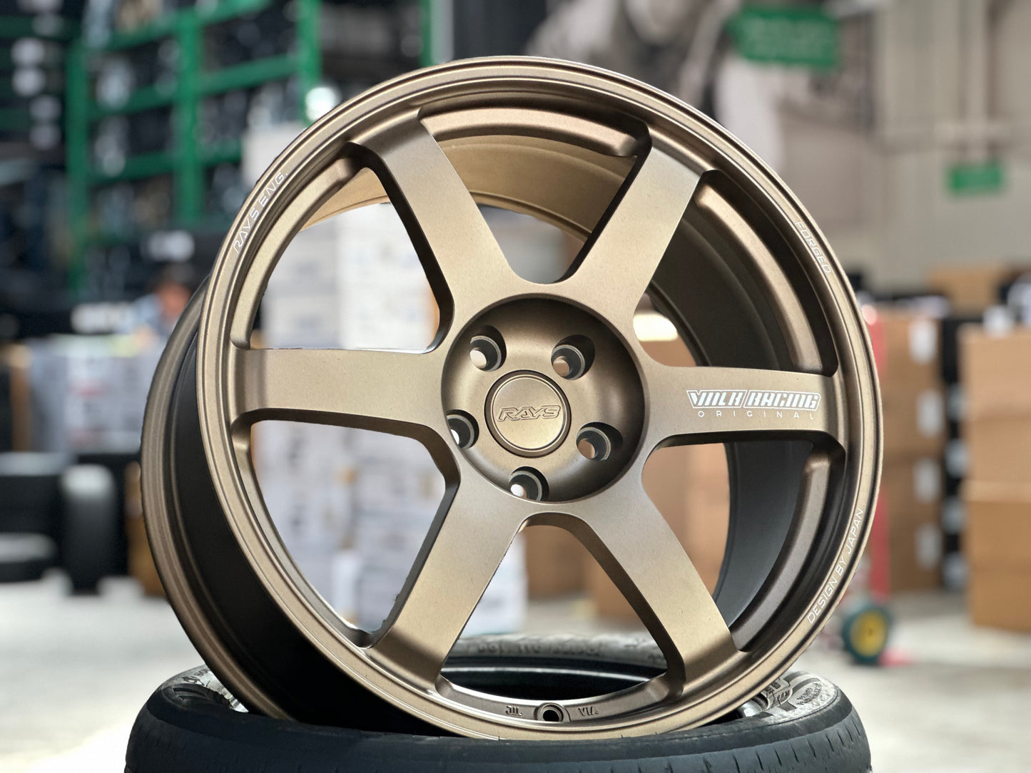 New 19x8.5J ET30 19x9.5J ET40 AOW TE37 (4 wheels) Bronze 5x112