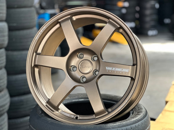New 19x8.5J ET30 19x9.5J ET40 AOW TE37 (4 wheels) Bronze 5x114.3