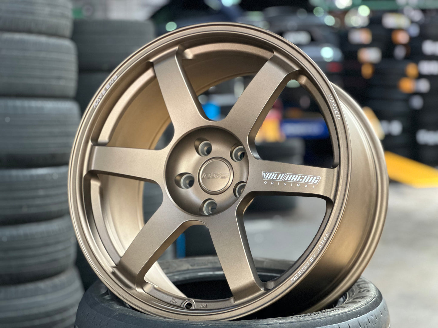 New 19x8.5J ET30 19x9.5J ET40 AOW TE37 (4 wheels) Bronze 5x112