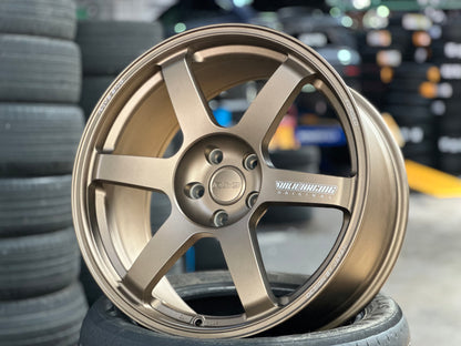 New 19x8.5J ET30 19x9.5J ET40 AOW TE37 (4 wheels) Bronze 5x112