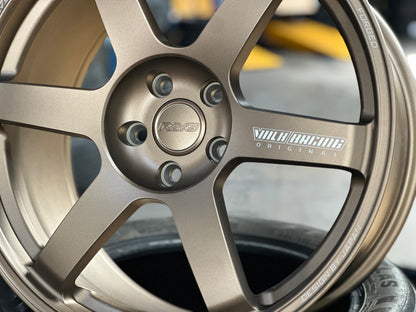 New 19x8.5J ET30 19x9.5J ET40 AOW TE37 (4 wheels) Bronze 5x112