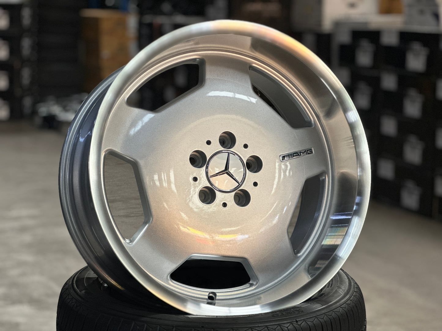 [Bundle] New 19x8.5 ET35 5x112 Mercedes Monoblock Silver