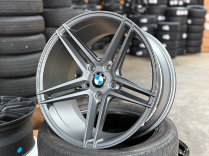 New 18x8 ET43 18x9 ET40 Inforged CV5 BMW F20 E87 (4 wheels) Grey 5X120