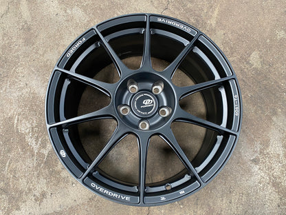 NEW 18X8 ET45 Overdrive Forged Alpha 01 Rim (4 wheel) Satin Black 5X112