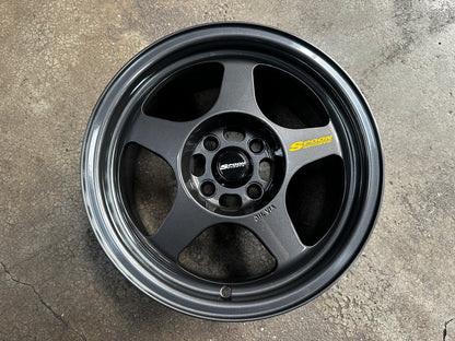 New 15X7 ET35 XOX Spoon Rim (4 wheel) Gunmetal 4X100
