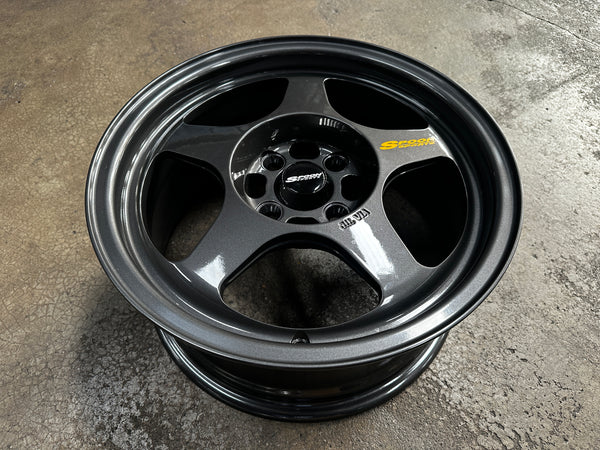 New 15x7 ET35 XOX Spoon Rim (4 wheel) Gunmetal 4X100