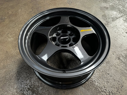 New 15X7 ET35 XOX Spoon Rim (4 wheel) Gunmetal 4X100