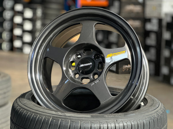 New 15x7 ET35 XOX Spoon Rim (4 wheel) Gunmetal 4X100