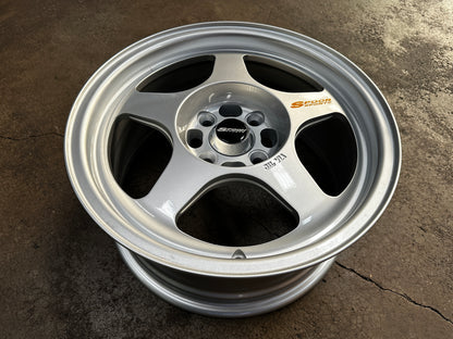 New 15X7 ET35 XOX Spoon Rim (4 wheel) Silver 4X100