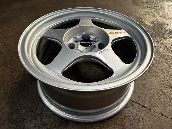 New 15X7 ET35 XOX Spoon Rim (4 wheel) Silver 4X100