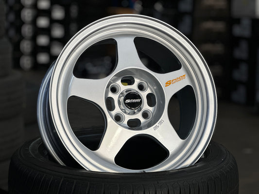 New 15X7 ET35 XOX Spoon Rim (4 wheel) Silver 4X100