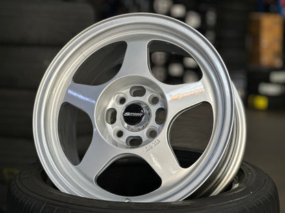 New 15X7 ET35 XOX Spoon Rim (4 wheel) Silver 4X100