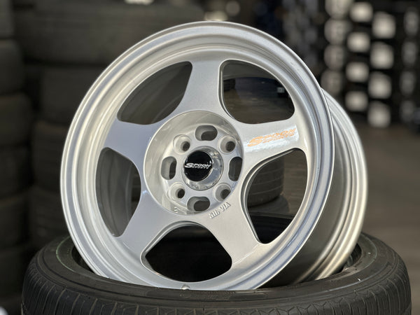 New 15X7 ET35 XOX Spoon Rim (4 wheel) Silver 4X100