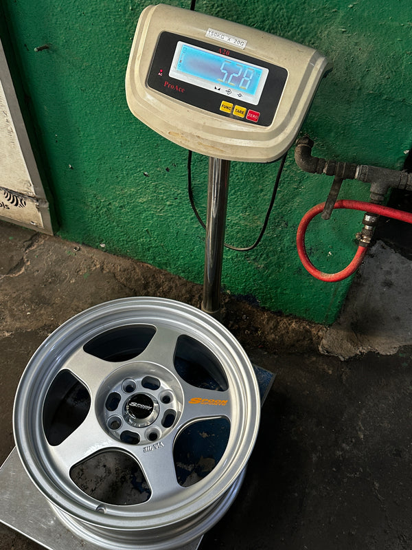 New 15X7 ET35 XOX Spoon Rim (4 wheel) Silver 4X100