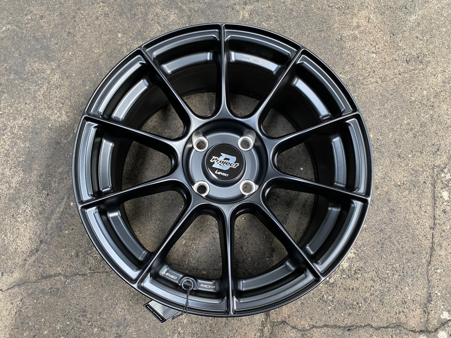 New 15x7 ET33 Lenso Climax 4x100 Satin Black (4 Wheels)