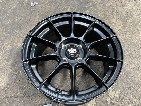 New 15x7 ET33 Lenso Climax 4x100 Satin Black (4 Wheels)