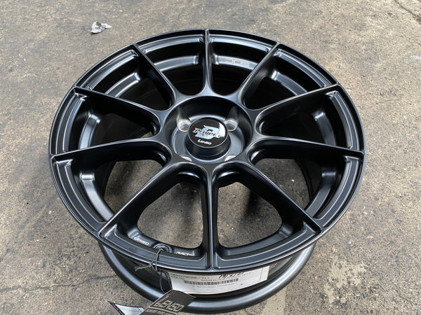 New 15x7 ET33 Lenso Climax 4x100 Satin Black (4 Wheels)