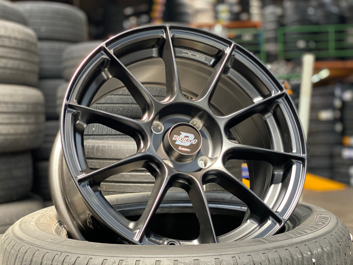 New 15x7 ET33 Lenso Climax 4x100 Satin Black (4 Wheels)