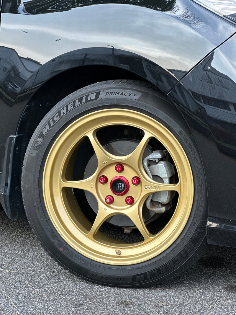New 18X8.5 ET35 Enkei PF06 Rim (4 wheel) Gloss White 5X114.3