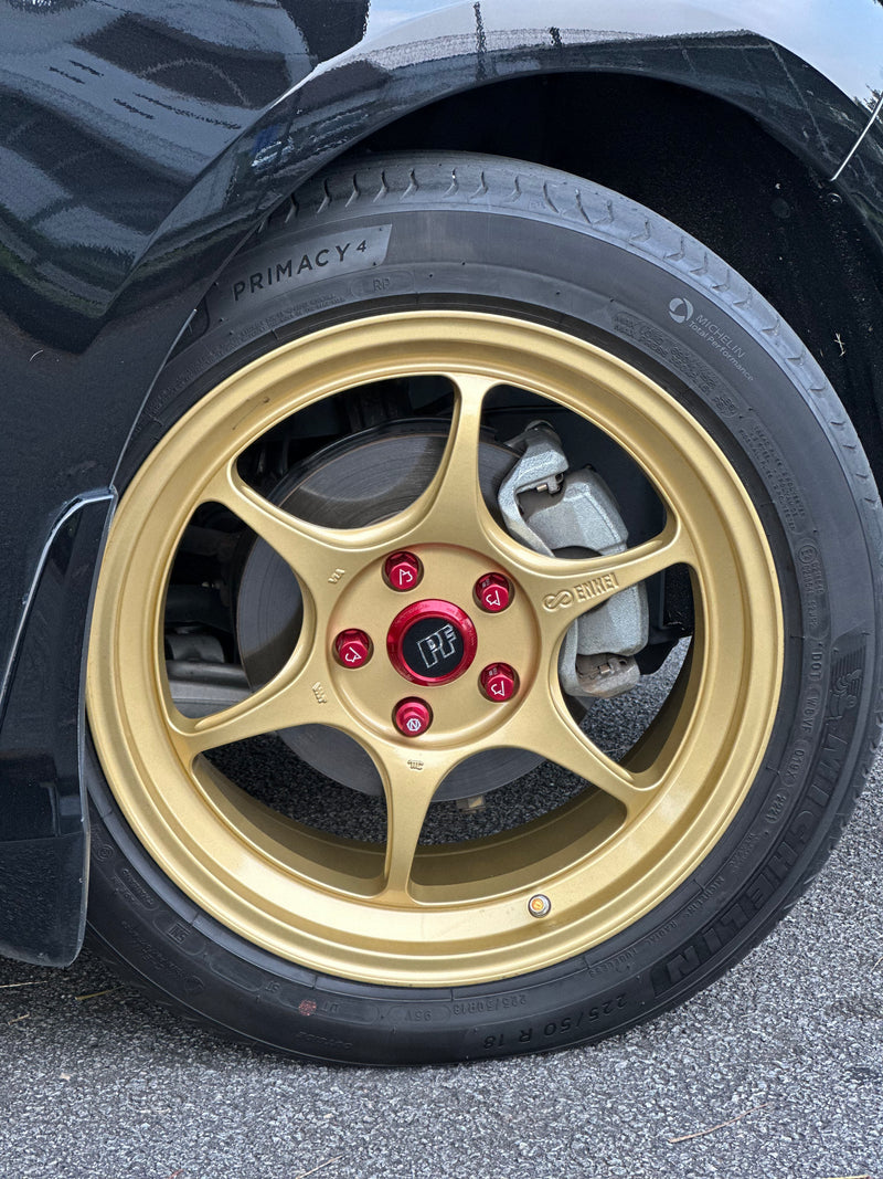 New 18X8.5 ET35 Enkei PF06 Rim (4 wheel) Gloss White 5X114.3