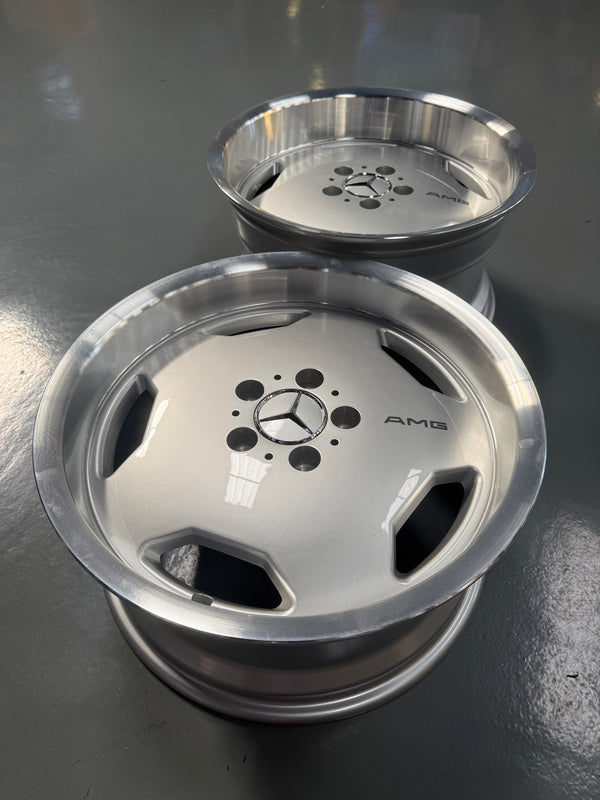 New 17X8 ET30 17X9 ET30 Mercedes Monoblock AMG (4 wheel) Silver 5X112