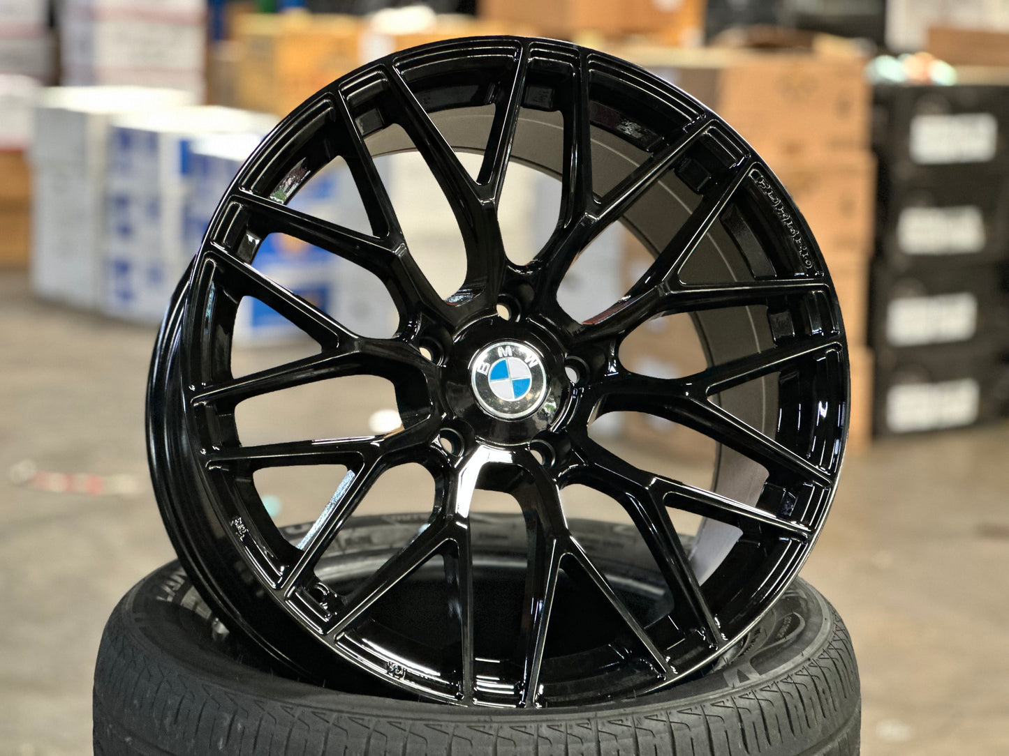 [Bundle] New 18x8 ET20 BBS design BMW (2 wheels) Black 5X120