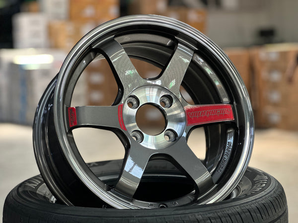 New 15X7 ET35 AOW TE37 SONIC Rim (4 wheel) Gloss Gunmetal 4X100