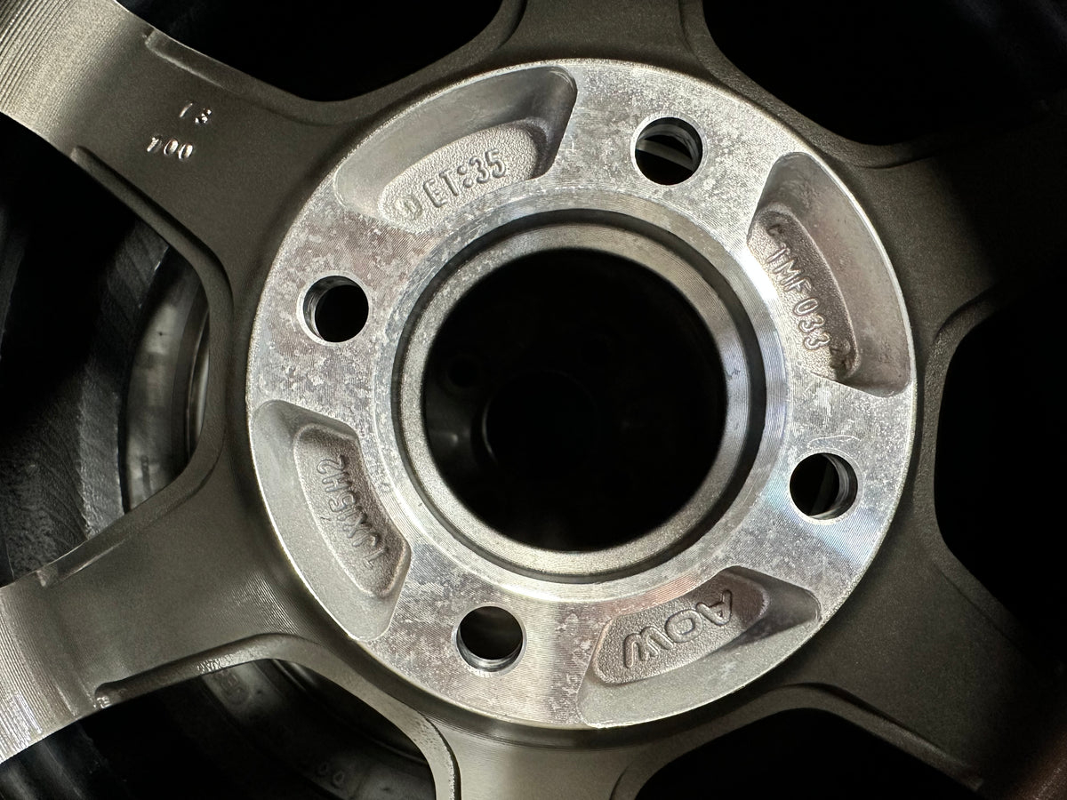 New 15X7 ET35 AOW TE37 SONIC Rim (4 wheel) Gloss Gunmetal 4X100