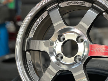 New 15X7 ET35 AOW Flow Formed TE37SL Rim (4 wheel) Gloss Gunmetal 4X100