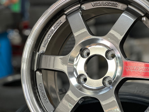 New 15X7 ET35 AOW Flow Formed TE37SL Rim (4 wheel) Gloss Gunmetal 4X100