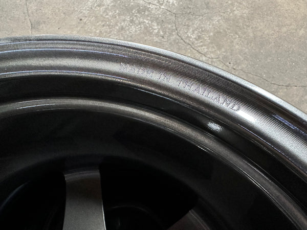 New 15X7 ET35 AOW Flow Formed TE37SL Rim (4 wheel) Gloss Gunmetal 4X100