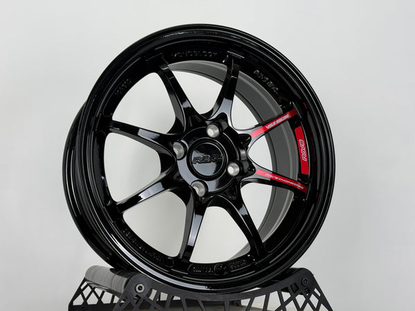 New 15X7 ET35 AOW CE28 CR Rim (4 wheel) Gloss Black 4X100