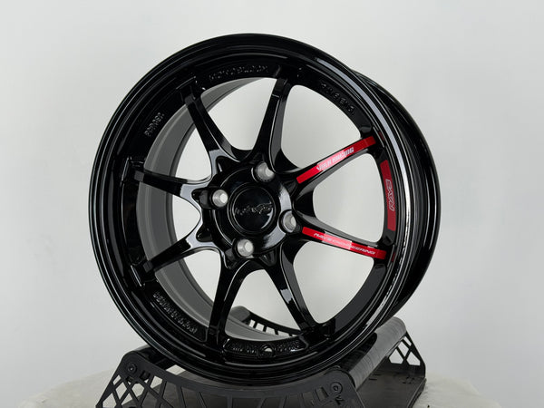New 15X7 ET35 AOW CE28 CR Rim (4 wheel) Gloss Black 4X100