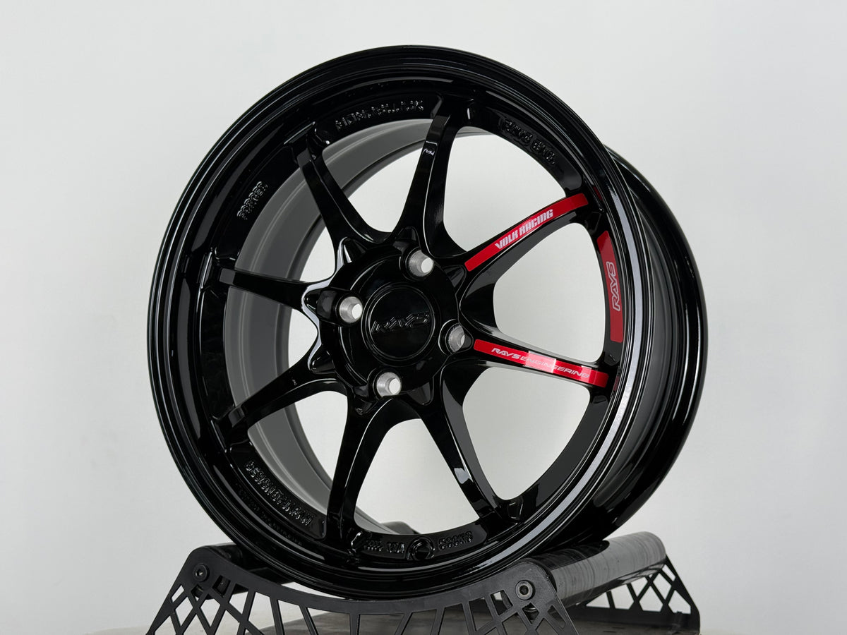New 15X7 ET35 AOW CE28 CR Rim (4 wheel) Gloss Black 4X100
