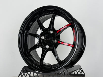New 15X7 ET35 AOW CE28 CR Rim (4 wheel) Gloss Black 4X100