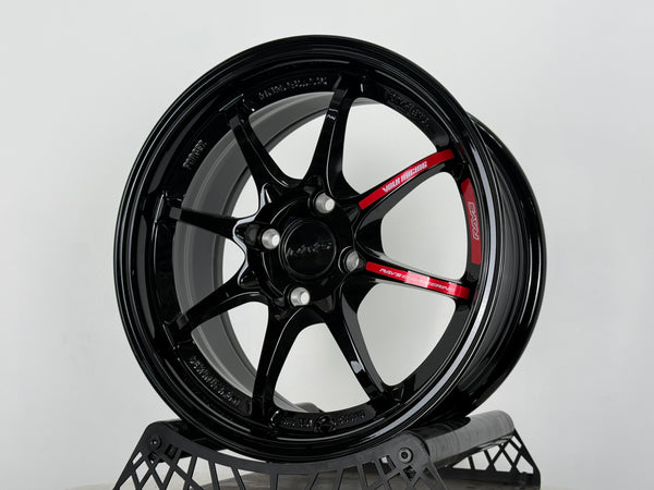 New 15X7 ET35 AOW CE28 CR Rim (4 wheel) Gloss Black 4X100