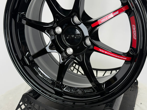 New 15X7 ET35 AOW CE28 CR Rim (4 wheel) Gloss Black 4X100
