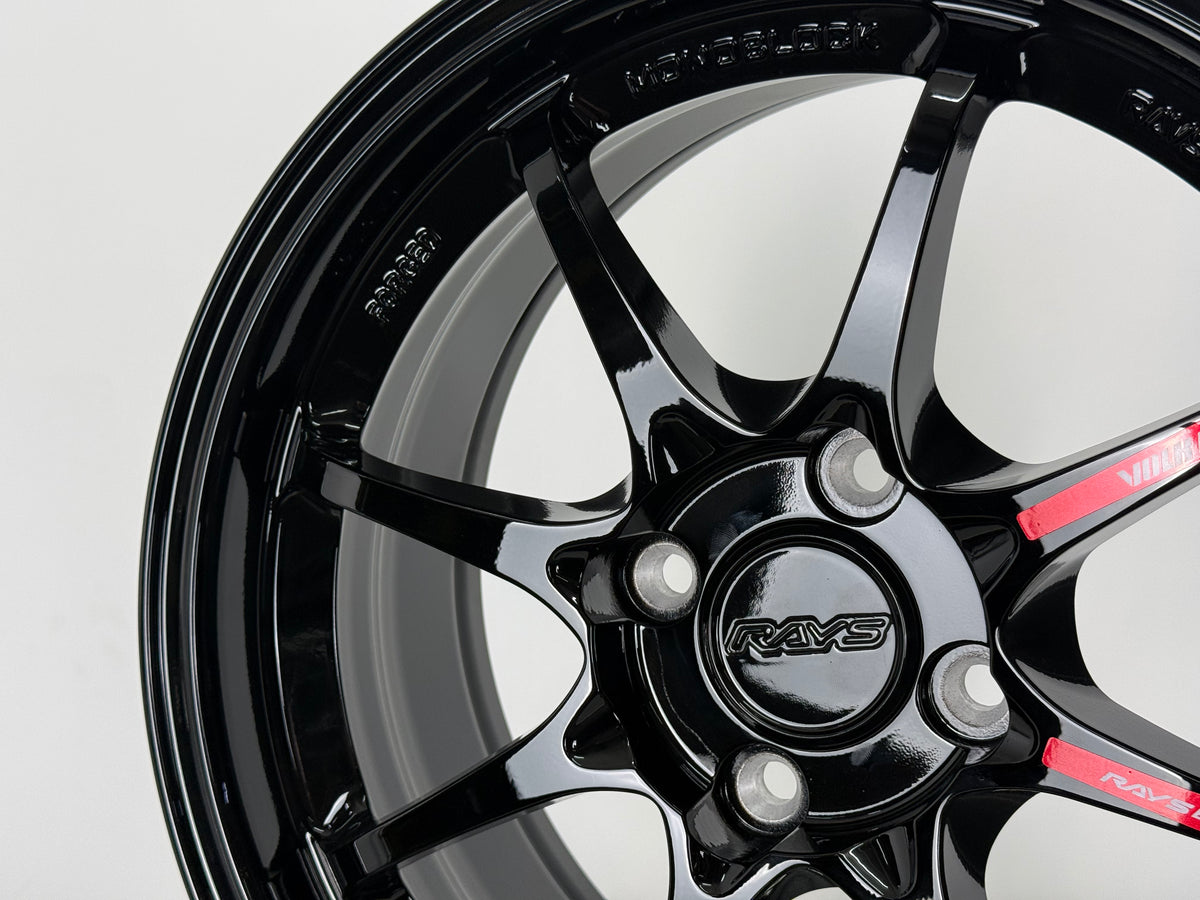 New 15X7 ET35 AOW CE28 CR Rim (4 wheel) Gloss Black 4X100