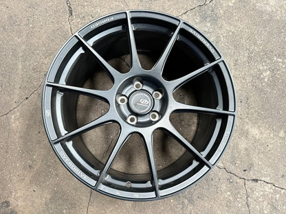 New 19x8.5 ET40 19x9.5 ET45 Overdrive Forged Alfa01 (4 wheels) Satin Black 5x112